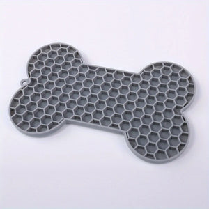 Dog Slow Food Pad Bone Silicone Pet Licking Pad Mat Placemats Pet Supplies Feeding Dog Cats Dogs Supplies