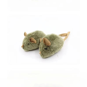 Cat toy, realistic squeaking mouse, sensor-activated sound, plush little mouse, self-entertaining and entertaining cat toy