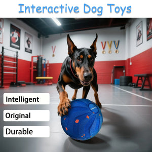 Intelligent interactive dog toy, with automatic movement,bouncing and rotating functions,a rolling ball for medium to large dogs