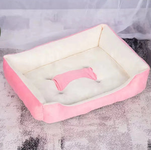 Large Pet House Dog Bed Cat Mat Long Plush Deep Sleeping Warm Soft Small Dog Cushion Calm Beds for Puppy Chihuahua