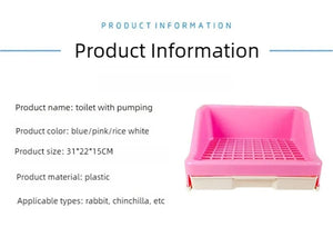 Rabbit toilet with high anti spray urinal, small pet with drawer, toilet bowl, Dutch pig, Totoro pet, rabbit toilet