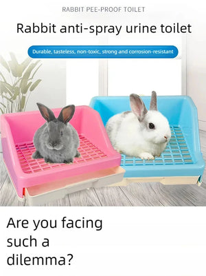 Rabbit toilet with high anti spray urinal, small pet with drawer, toilet bowl, Dutch pig, Totoro pet, rabbit toilet