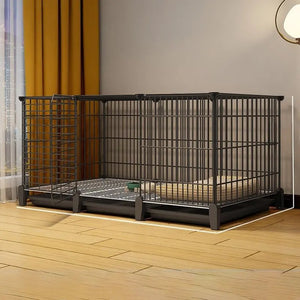Dog Cage Small Dog Indoor with Separate Toilet Household Corgi Teddy Pomeranian House Kennel Dog Pet Fence