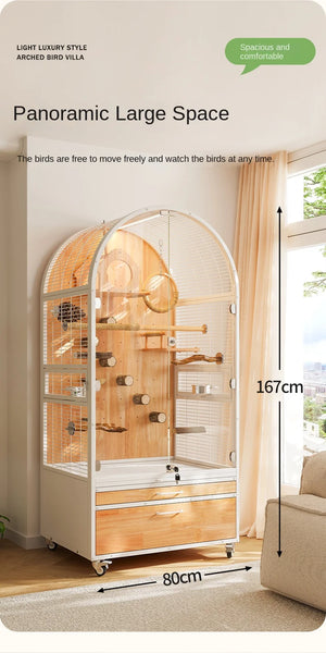 Hot Selling Indoor Stylish Breathable Removable Bird Cage Breeding Durable Wooden Bird House Suitable For All Kinds Of Birds