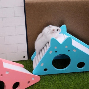 Hamster Slide Toy Pet House Villa Cage Ladder Exercise Toy for Hamster Mouse Rat Guinea Pig Assembled Hamster