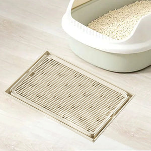Cat Litter Mat Kitty Litter Mat Lightweight Sturdy Kitty Litter Trapping Mat Waterproof Non Slip Litter Boxes Trapping Mat Boxes