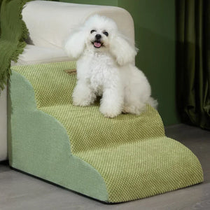 Dog House Dog Stairs Pet 3 Steps Stairs for Small Dog Cat Pet Ramp Ladder Anti-slip Removable Dogs Bed Stairs Pet Supplies