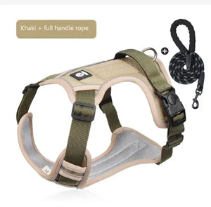 Pet Dog Harness Reflective Adjustable German Shepherd Outdoor Training Vest Wear-resistant And Explosion-proof Shock Harnesses