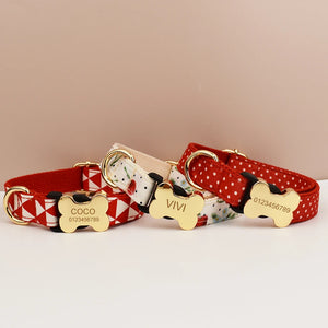 Premium Custom Engraved Dog Collar for Small Medium Large Dogs Pet Supplies with Nameplate - Durable Comfortable Fit