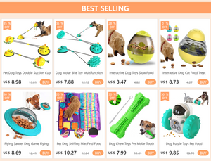 NEW Dog Toothbrush Toys for Dogs Interactive Toy Training IQ Teeth Cleaning Durable Small Medium Large Dog Puppy Chewing