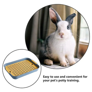 Rabbit Litter Box Small Pet Toilet Tray Rabbit Guinea Pig Litter Tray Toilet Box General Household Supplies Affordable