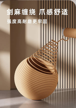 Cat Toys, Sisal Balls, Self-entertainment and Boredom Relief Tools, Cat Teeth-grinding, Biting, Sound-making Balls for Cats