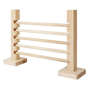 Rabbit Jump Hurdle Bar Adjustable Height Wood Hurdle Bar Obstacle Game for Rabbit Pet Bunny Jump Running Training toys