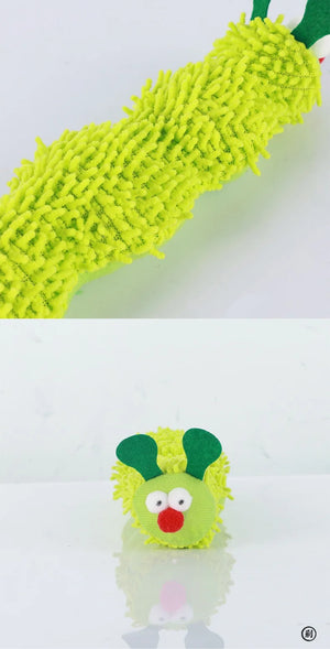 Cat plush toy pet amusing cat to relieve boredom interactive scratch-resistant and bite-resistant green animal toy