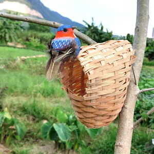 Bird Sleeping Nest  Durable Pet Bird Breeding Bamboo Nest  Fine Workmanship Bird Breeding House