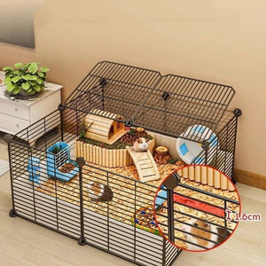 Hamster Cage Home Luxury Large Space Suitable for Multiple Pets Indoor Durability Free Landscaping Small Animal Products