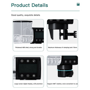 Aquarium Fish Tank Feeder Intelligent Automatic Feeder Digital Timing Wifi Wireless Remote Control Fish Feeding