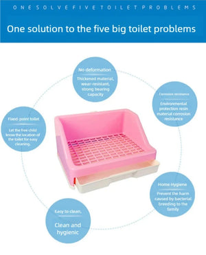 Rabbit toilet with high anti spray urinal, small pet with drawer, toilet bowl, Dutch pig, Totoro pet, rabbit toilet