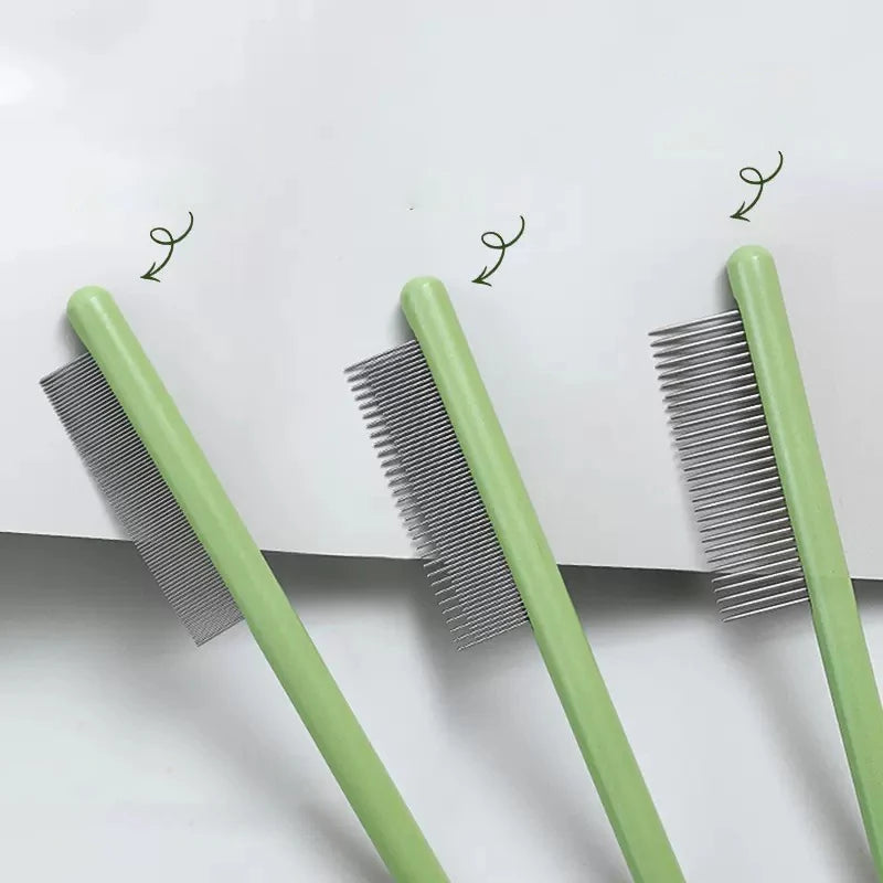Cat Comb, A Pet Hair Combing Tool, With Dense Teeth, Removes Loose Hair And Fleas, And Massages The Skin
