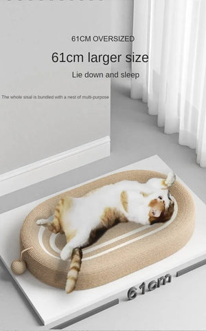 Comfortable indoor cat mat, cute breathing habits, lightweight cat scraper, small animal cardboard for home use