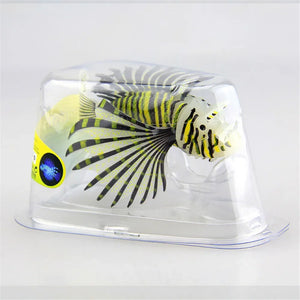 Artificial Luminous Lionfish Fish Silicone Fake Fish Floating Glow In Dark Aquarium Tank Landscape Ornament Home Decoration