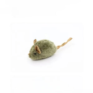 Cat toy, realistic squeaking mouse, sensor-activated sound, plush little mouse, self-entertaining and entertaining cat toy