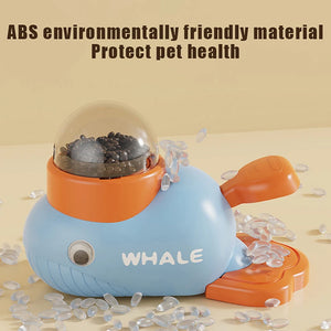 Pet Snack Feeder Dog Food Dispenser Automatic Feeder Puppy Cartoon Duck Whale Design Used To Train Cats Accessories Supplies