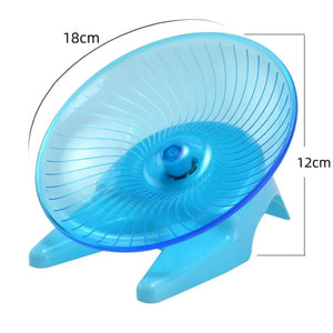 Hamster Running Disc Toy Sport Running Silent Transparent Small Pet Rotatory Jogging Wheel Wheel Toys Pet Hamster Cage Supplies