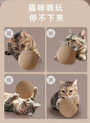 Cat Toys, Sisal Balls, Self-entertainment and Boredom Relief Tools, Cat Teeth-grinding, Biting, Sound-making Balls for Cats