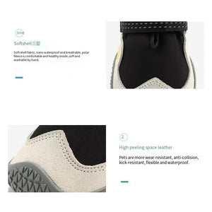 Dog Shoes for Large Size Dogs Waterproof Medium Large Dog Boots for Hot Pavement Winter Snow Hiking Breathable Elastic