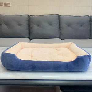 Large Pet House Dog Bed Cat Mat Long Plush Deep Sleeping Warm Soft Small Dog Cushion Calm Beds for Puppy Chihuahua
