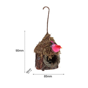 Creative Outdoor Patio Simulation Bird House Birdhouse Hanging Tree Decoration Modern Bird Shelter Pet Products