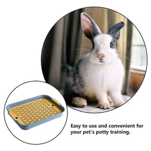 Rabbit Litter Box Small Pet Toilet Tray Rabbit Guinea Pig Litter Tray Toilet Box General Household Supplies Affordable