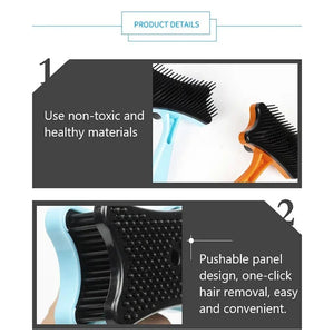 Dog Brush Cat Grooming Brush Self Cleaning Static Free Massage Comb Stable Thicker Bristles Pet Supplies