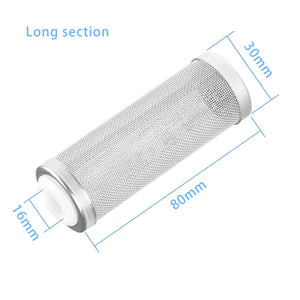 Fish Tank Filter Stainless Steel Inlet Case Mesh Shrimp Nets Special Cylinder Filters Inflow Inlet Protect Aquarium Accessories