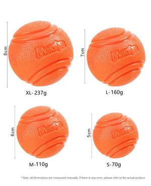 Bouncy Rubber Ball for Pet Dog, Solid Ball, Resistance to Chew Toys, Outdoor Throwing for Dogs