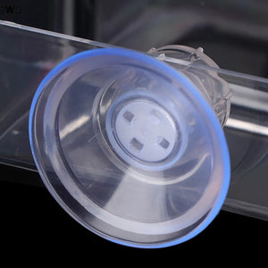 〔W〕Fish Tank Feeding Ring Transparent Acrylic Rectangle Round Shape Aquarium Suspensible Feeder For Tank Floating Food Dispenser