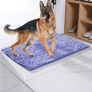 Dog Door Mat For Muddy Paw Absorbs Moisture And Dirt Absorbent Non-Slip Washable Mat Quick Dry Microfiber Mud Mat For Dogs