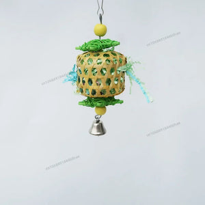 Bird Shredding Toys Wooden Blocks Colorful Parrot Chewing Foraging Hanging Toy for Parakeets Love Birds Budgies