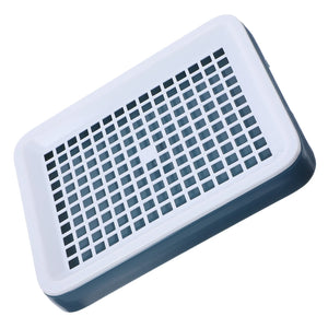 Rabbit Litter Box Square Design For Small Animals Separation Urine Poop Durable Plastic Easy Clean Portable Toilet Trainer