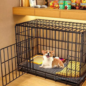 Large Space House For Dogs Pet Supplies Pet Villa Dog Cage With Toilet Tray Puppy House Iron Mesh Dog Cage Indoor Duplex Luxury