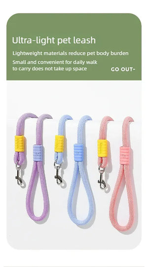 Dog leash, pet walking leash, outdoor dog dopamine contrasting leash, pet supplies
