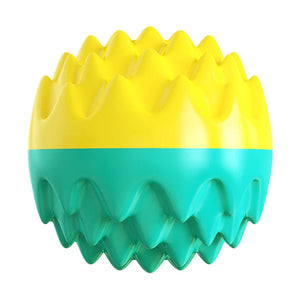 Dog educational toys, suitable for small/large dogs, slow feeder with button, 2 in 1, eliminates boredom, hidden food dog bowl