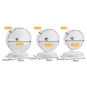 Hamster Transparent Running Wheel Toy For Hamster Quiet Running Exercise Toy Easy To Disassemble And Clean Pets Accessories