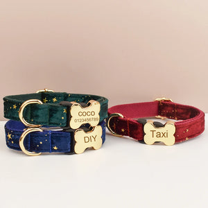 Premium Custom Engraved Dog Collar for Small Medium Large Dogs Pet Supplies with Nameplate - Durable Comfortable Fit