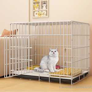 Large Space House For Dogs Pet Supplies Pet Villa Dog Cage With Toilet Tray Puppy House Iron Mesh Dog Cage Indoor Duplex Luxury