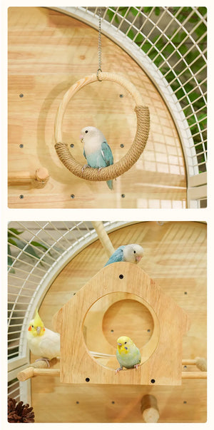 Hot Selling Indoor Stylish Breathable Removable Bird Cage Breeding Durable Wooden Bird House Suitable For All Kinds Of Birds