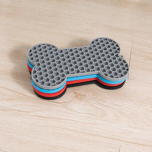 Dog Slow Food Pad Bone Silicone Pet Licking Pad Mat Placemats Pet Supplies Feeding Dog Cats Dogs Supplies