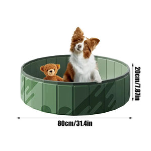 Dog Swimming Pool Portable Plastic Pool Grooming Tub Bathing Scratch Resistance Pet Pools Bathtub for Large Dogs Drainage Hole