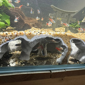 Fish tank underground cave, used for fish shelter hiding house, aquarium landscaping, 3D printing aquarium decoration